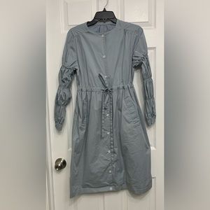 2/$15 Cornflower blue dress with bunched/ballooned sleeves